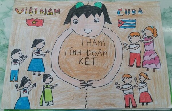 vẽ tranh Việt Nam Cuba
